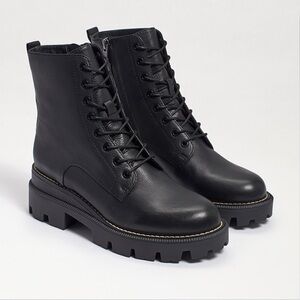 Sam Edelman Black Combat Boots